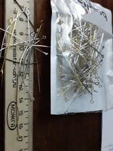 200 unids/lote ojo cabeza pines 20 25 30 35 40 45 50 mm de ojo pines agujas cuentas suministros de fabricación de la joyería DIY accesorios conclusiones