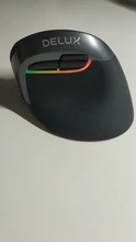 Delux-Ratón inalámbrico M618 Mini con Bluetooth 4,0, mouse dual vertical, ergonómico y recargable, clic silencioso para ordenador