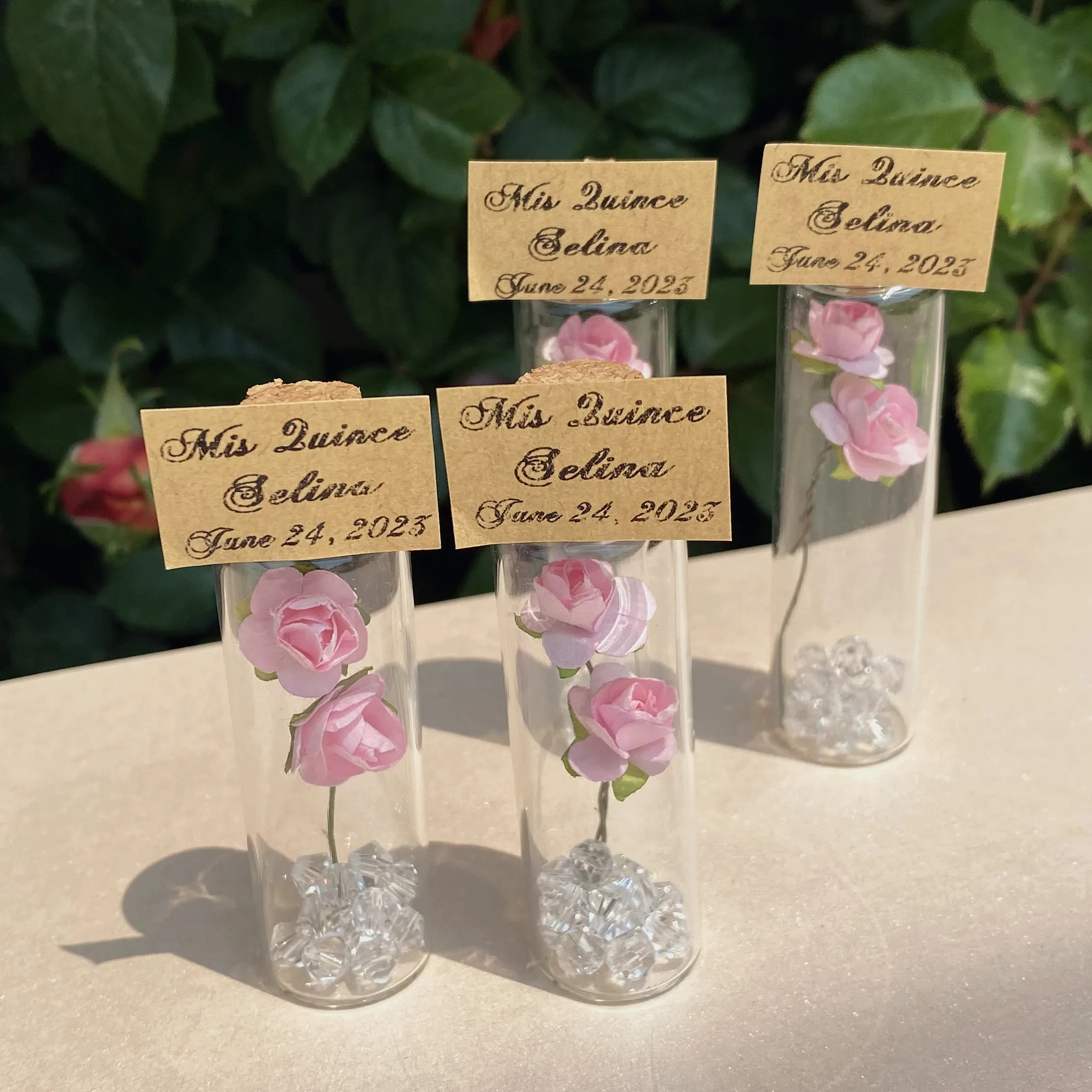 10 Wedding Favors for Guests Personalized Rustic Wedding Mini Glass