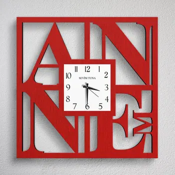 

Personalized Mom Design Decorative Wooden Wall Clock (Model 1-4)