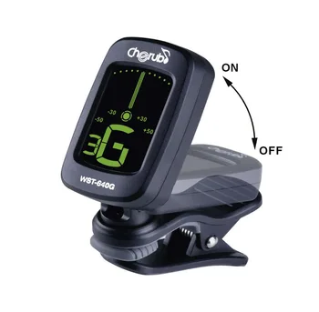 

Digital tuner on the clothespin guitar, Cherub