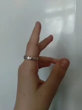 Vintage Ancient Silver Color Happy Smiling Face Open Rings for Women Punk Hip Hop Adjustable