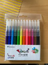 Tenwin-Juego de rotuladores de pintura lavables, juego de rotuladores de Color para aerógrafo eléctrico, rotuladores de pulverización, suministros de arte, 12 Uds.