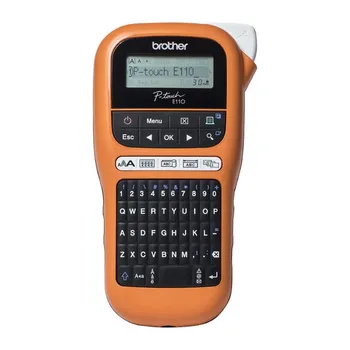 

Portable Electric Label Maker Brother PT-E110VP LCD Orange