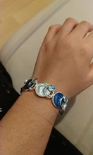 Cring Coco-pulsera geométrica de Color plata para mujer, brazalete redondo encantador de moda, regalos de joyería