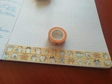 Cinta adhesiva decorativa con gatos y animales adorables, cinta adhesiva, decoración Diy, pegatina para álbum de recortes, artículos de papelería con etiquetas