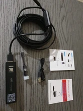 Cámara endoscópica inalámbrica, boroscopio HD de 2,0 MP, Cable de serpiente rígido para IOS, iPhone, Android, Samsung, Smartphone, tableta y PC