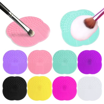 

1PCS Silicone Makeup Brushes Cleaner Pad Make Up Washing Brush Cleaning Mat Cosmetic Brushes Silica Gel Scrubber Board