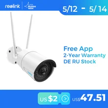 Reolink 4MP wireless ip camera wifi 2.4G/5Ghz Onvif infrared night vision waterproof outdoor indoor home surveillance RLC-410W