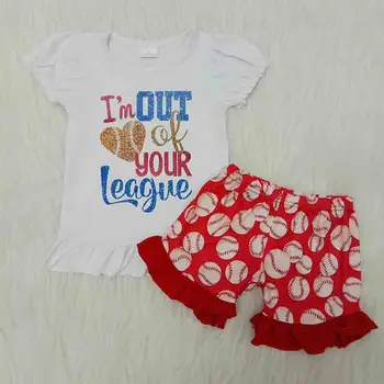

2020 Summer Girls Clothes 2PCS Kids Sets For Girls Outfits Lolly T-shirt Cute Tops+Short Pants Clothes Set Toddler Kids Baby