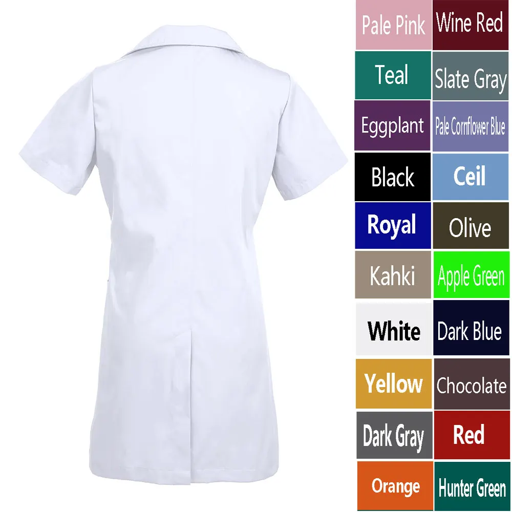 Women's Short Sleeve Lab Coat