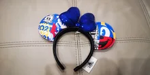 COSTUME Headband Bows EARS Space Plush Cosplay Big-Sequin Adult/kids Disney