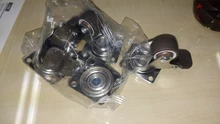 Furniture Casters Wheels Chair Platform-Trolley Soft-Rubber Silver Accessori 4pcs Household