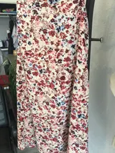 Spring Skirts Bottom A-Line Floral-Printed MISHOW Elegant Fashion Women Female Mid-Calf