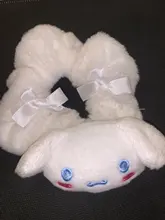 1 Uds de Anime de dibujos animados perro Pudding cinta del pelo de felpa Hairband elástico cuerda de pelo de las niñas mujeres juguetes de peluche para regalo J0429