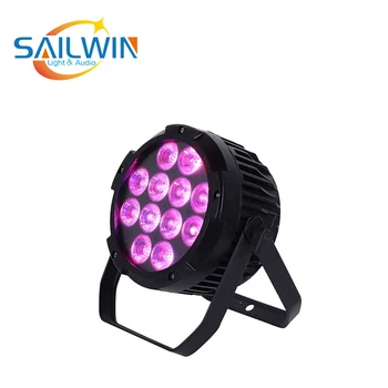 

New Quiet no fan no noise church concert lighting indoor 12x18 6in1 rgbwaU wireless led par light