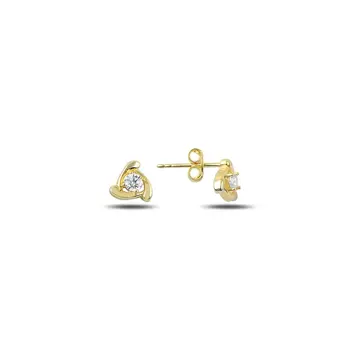 

Angemiel 925 Sterling Silver Zircon Earrings-Gold Plated