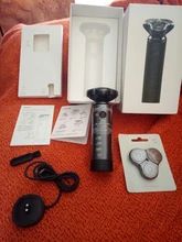 Xiaomi-Afeitadora eléctrica Mijia para hombre, afeitadora de barba en seco y húmedo, recargable, lavable, cabezal 3D, cuchillas duales