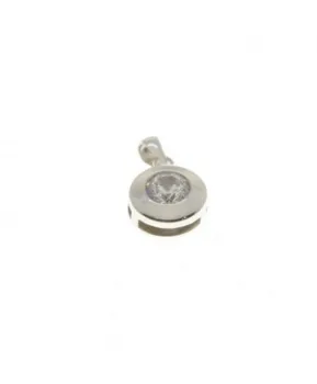 

White gold plated pendant