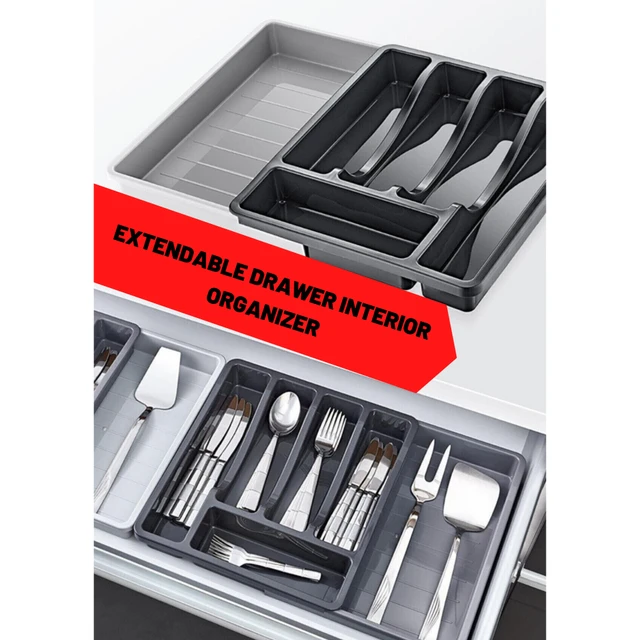 Cassetto posate utensili vassoio negozio organizzatore cassetto utensili da  cucina cassetto divisore armadio da cucina cassetti in plastica - AliExpress