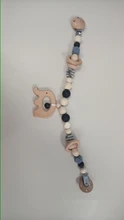 Juguete de bebé, Clip de cochecito de madera, cochecito de bebé móvil, personalizado, Cuenta de silicona, cadena de chupete masticable, sonajero de silicona, mordedor de madera para bebé