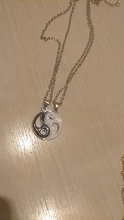 2 unids/set mejores amigos par collares Yin Yang encanto colgante, collar de la joyería para los amantes de las Hermanas de San Valentín regalo FSPXL316