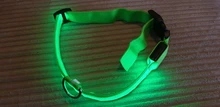 Collar LED fluorescente para perros, correa brillante de seguridad para la noche, de nailon, luminosa, accesorios para mascotas