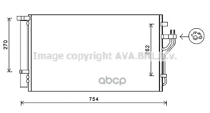 Радиатор Кондиционера Ava арт. HYA5279D