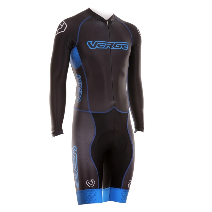 

vergesport mens cycling bicicleta triathlon cycling jersey ciclismo sports swimming running MTB bike skinsuit non-slip webbing