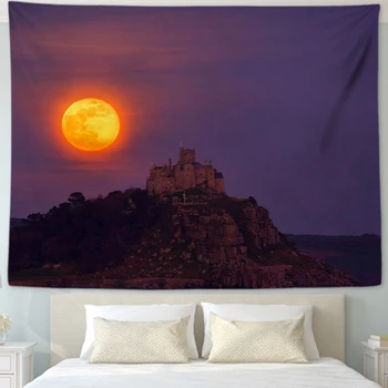 

CANIRICA Natural Forest Tapestry Landscape Wandkleed Large Wall Tapestries Hippie Wall Hanging Bohemian Wall Art Decor 150 200