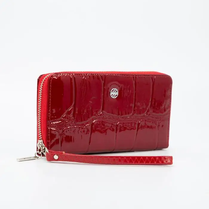 Wallet female 3 Department of zipper color red |