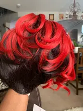 Ídolo de moda ondulado corto pelucas de pelo sintético Ombre 10 pulgadas Bob pelucas para mujeres negras resistente al calor sintético pelucas envío gratis