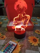 Table-Lamp Light Cool Ackerman-Figure Night-Light Titan Attack Acrylic Home-Room-Decor