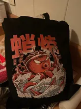 Japón estilo Tote de dibujos de compras bolsa de literaria Harajuku bolso de lona estudiantes tela Eco plegable bolsas de compras