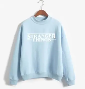 

SIL669 2020 New Fashion Women's Sweatshirt a001 Printed Letter STRANGER THINGS Casual M Size