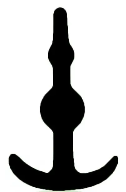 Чёрная анальная втулка SMILING SILICONE BUTT PLUG BLACK - 8 9 см. | Красота и здоровье