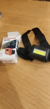 Mini faro LED COB de 3 modos, linterna para cabeza, resistente al agua, para acampar al aire libre, pesca nocturna