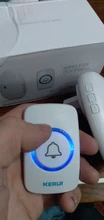 KERUI-timbre inteligente M521 para el hogar, seguridad de bienvenida, inalámbrico, 57 botones, 100m, mando a distancia, batería, botón de puerta Powerd