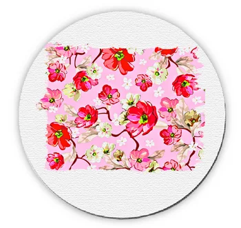 

ROUND FLORAL DRAWING mousepad raton