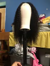 RESHINE-Peluca de pelo rizado de Mongolia, cabello humano con encaje frontal 13x4, 180%, 13x6, cierre de encaje rizado, prearrancado