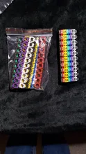 100/150pcs/lot Cable Markers Colourful C-Type Marker Number Tag Label For 2-3mm Wire