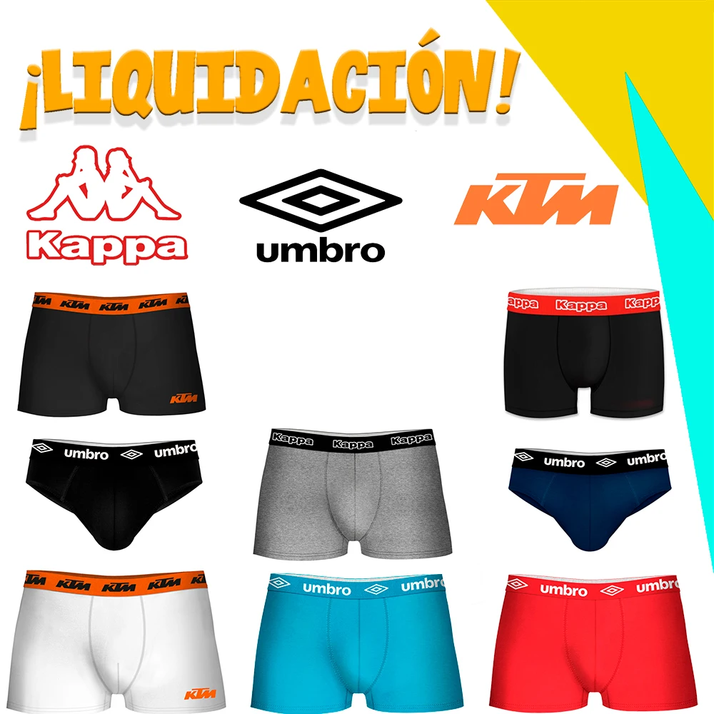 Распродажа трусы-боксеры KTM Von Dutch Umbro Kappa и Pierre Cardin изготовленные из хлопка
