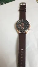 Reloj de pulsera deportivo Para Hombre, cronógrafo de cuero, estilo militar, informal, Moderno, novedad de 2021