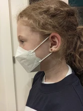 Fit 3-11 años 10 unids/caja paquete Individual de los niños KN95 filtro FFP2 los niños máscara de niño a prueba de niños niña máscara