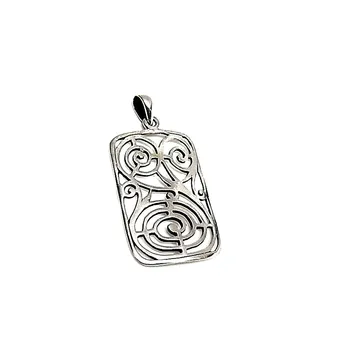 

Pendant 925 sterling silver m 35mm. Smooth rusty pressure [AA7614]