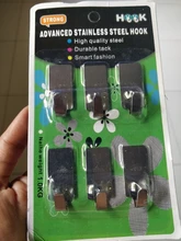 Adhesive Hooks Towel Wall-Hanger Hanging Stainless-Steel Bathroom Handbag-Holder Stick-On