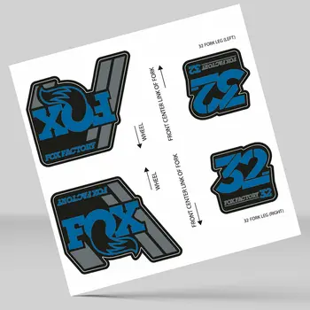 

STICKERS STICKERS FORK FORK FOX 32 FACTORY 2018 DECALS ADHESIVE VINYL BLUE GREY BLACK