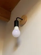 Fixtures Lighting Sconces Decorative Wall-Lamp Retro-Decor Industrial-Loft Wood Living-Room