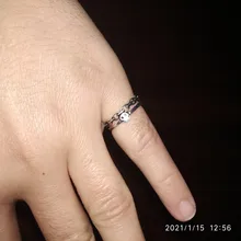 Anillos abiertos con cara feliz sonriente para mujer, anillos abiertos ajustables apilables de enlace, joyería trenzada, Color plateado antiguo Punk, A835