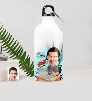 

Personalized Mr Gamer Caricature Of Metal Water bowl (500 ml.) 1